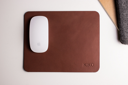 Kiko Genuine Cowhide Leather Mouse Pad - Elevate Your Workspace with Style and Functionality