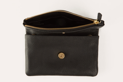 Kiko Genuine Pebble Leather Flap Clutch Bag - A Blend of Sophistication and Versatility