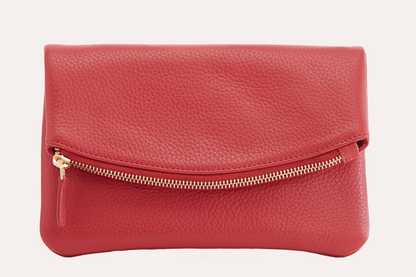 Kiko Genuine Pebble Leather Flap Clutch Bag - A Blend of Sophistication and Versatility