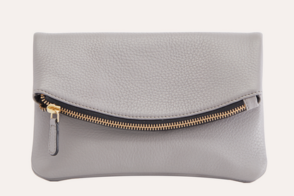 Kiko Genuine Pebble Leather Flap Clutch Bag - A Blend of Sophistication and Versatility