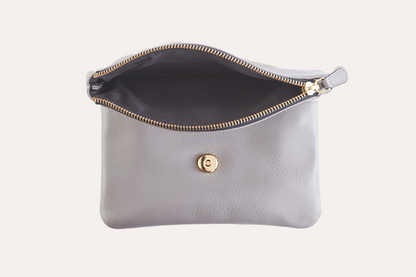 Kiko Genuine Pebble Leather Flap Clutch Bag - A Blend of Sophistication and Versatility