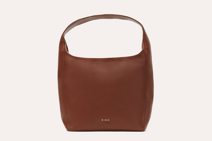 Kiko Genuine Pebble Leather Hobo Shoulder Bag - A Masterpiece of Elegance and Organization