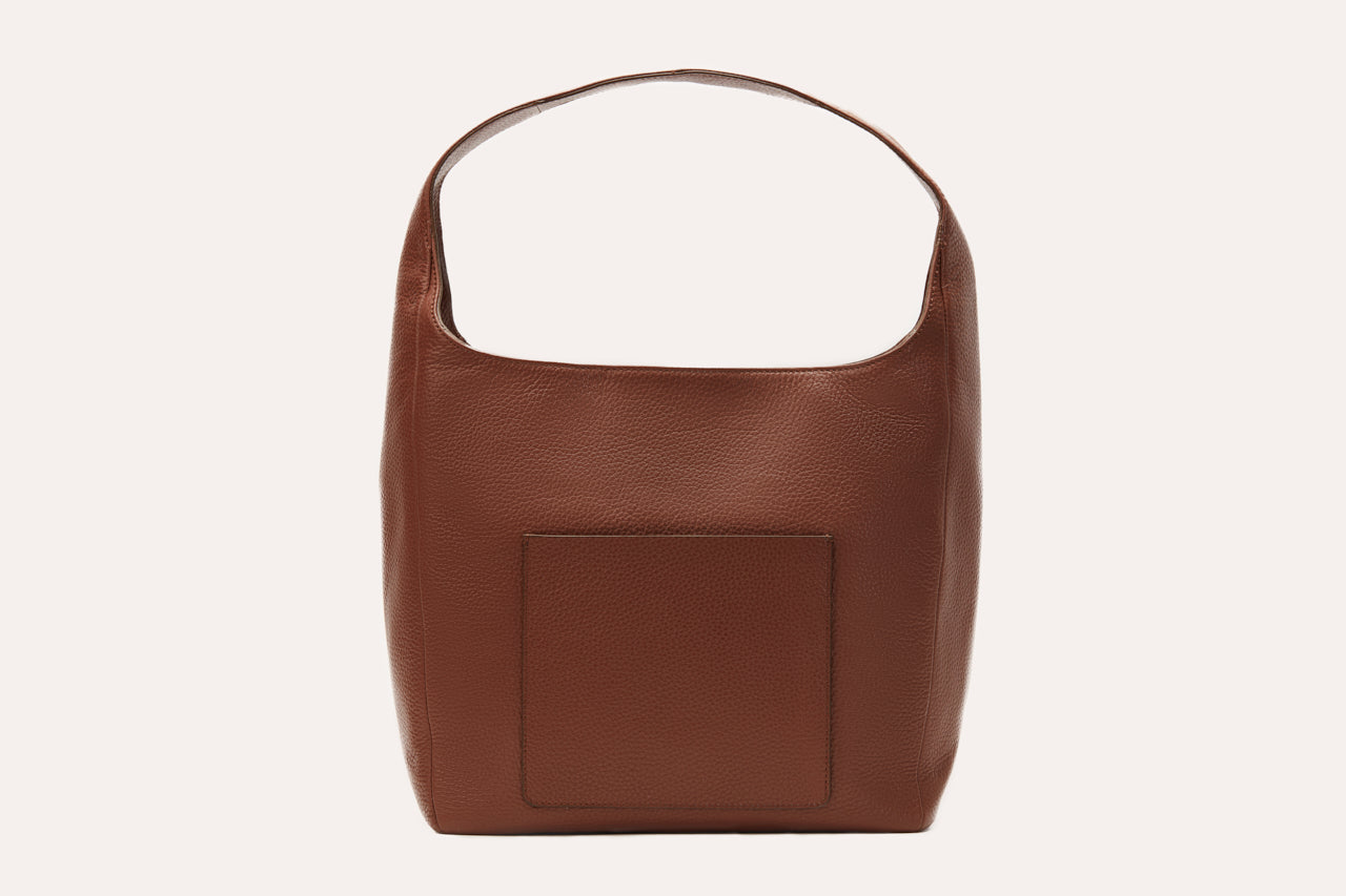 Kiko Genuine Pebble Leather Hobo Shoulder Bag - A Masterpiece of Elegance and Organization