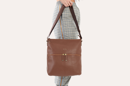 Kiko Genuine Pebble Leather Zip Tote - A Marvel of Craftsmanship and Convenience