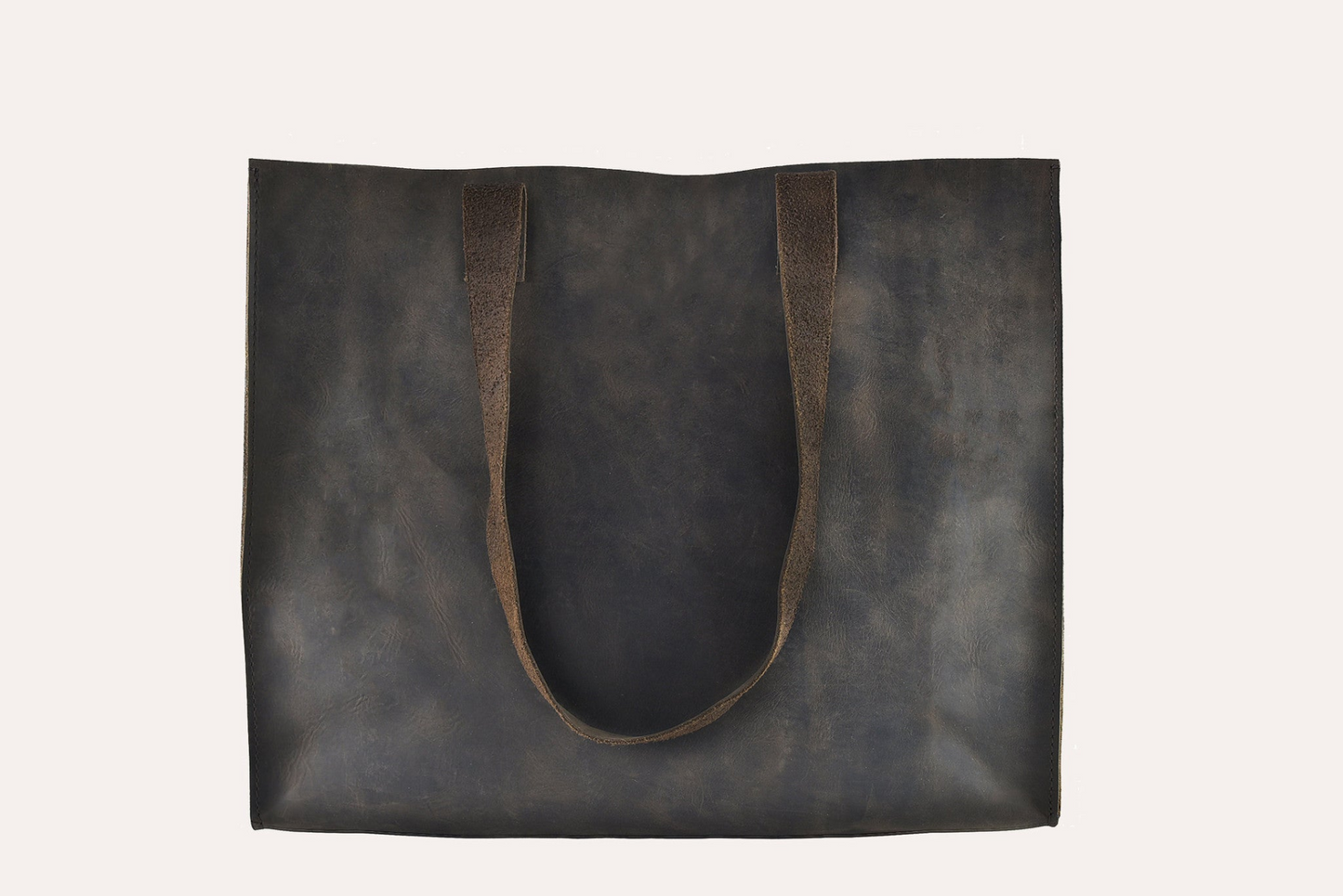 Kiko Raw Edge Genuine Leather Tote - A Masterpiece of Craftsmanship and Style