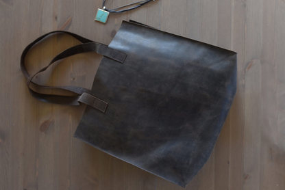 Kiko Raw Edge Genuine Leather Tote - A Masterpiece of Craftsmanship and Style