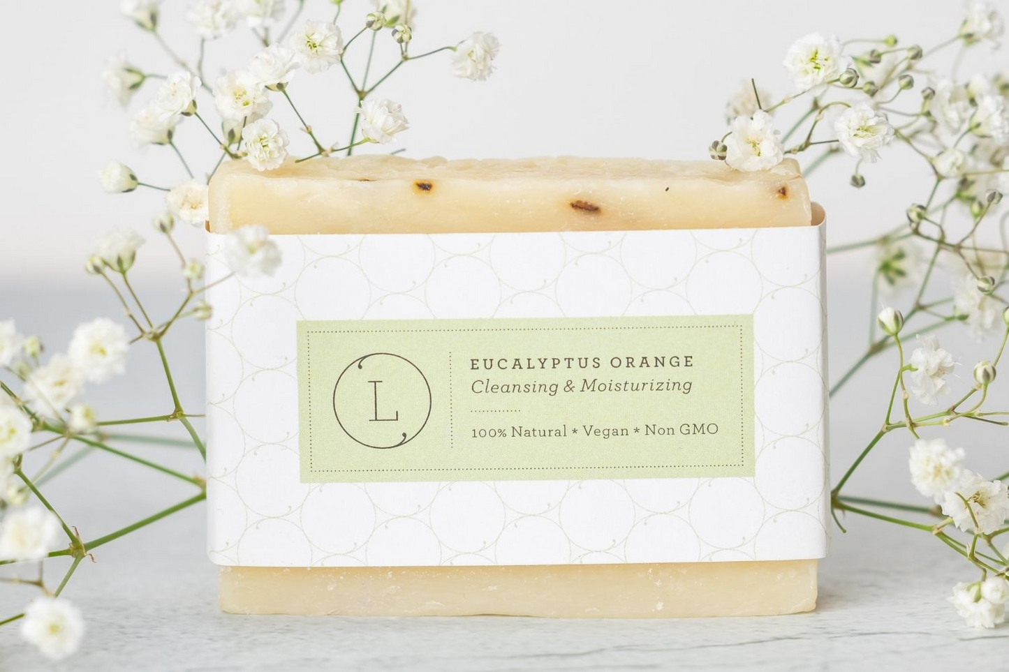 Lizush Eucalyptus Natural Handmade Soap Bar, Fresh Cold Process Soap