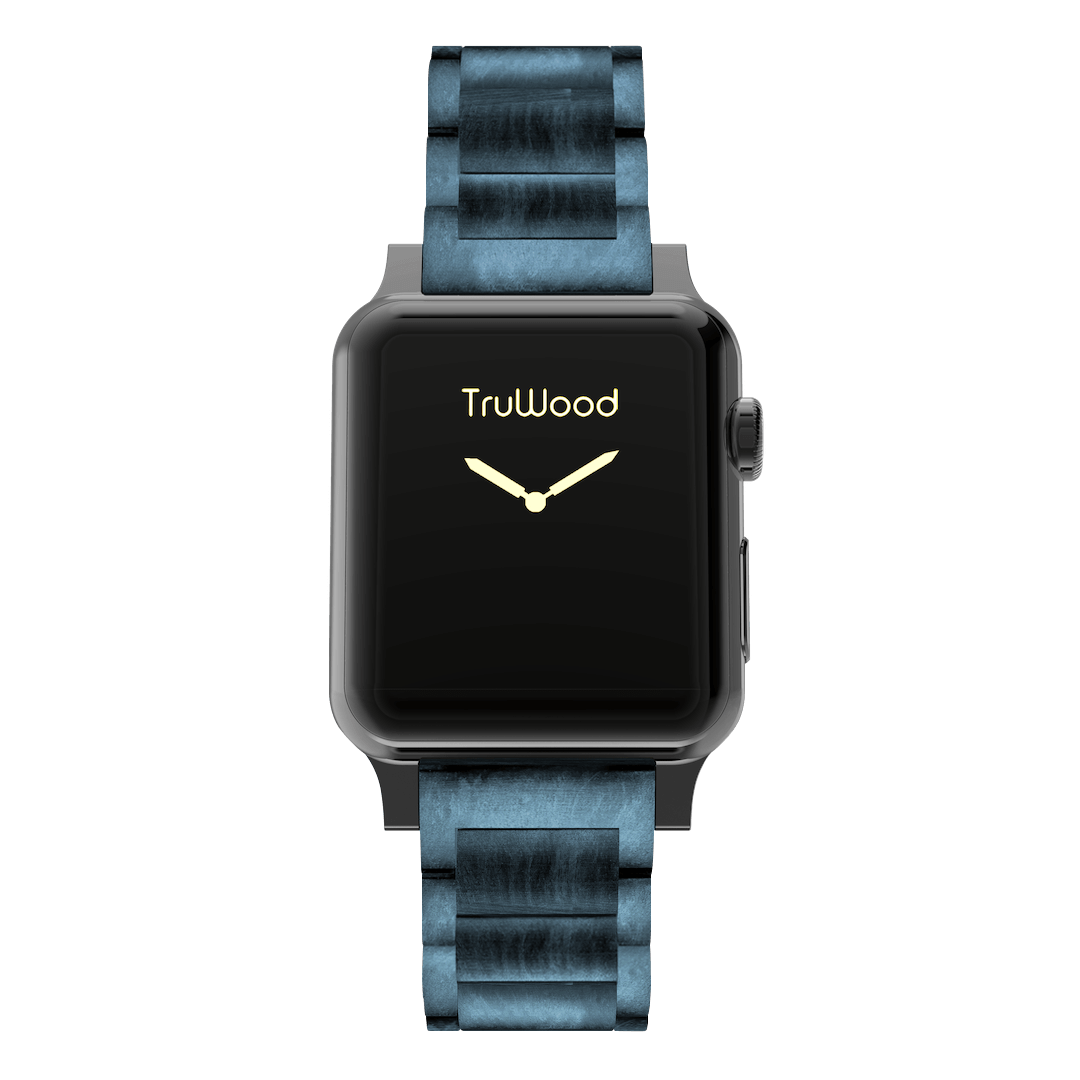 TruWood The Everyday Apple Watch Band Blue