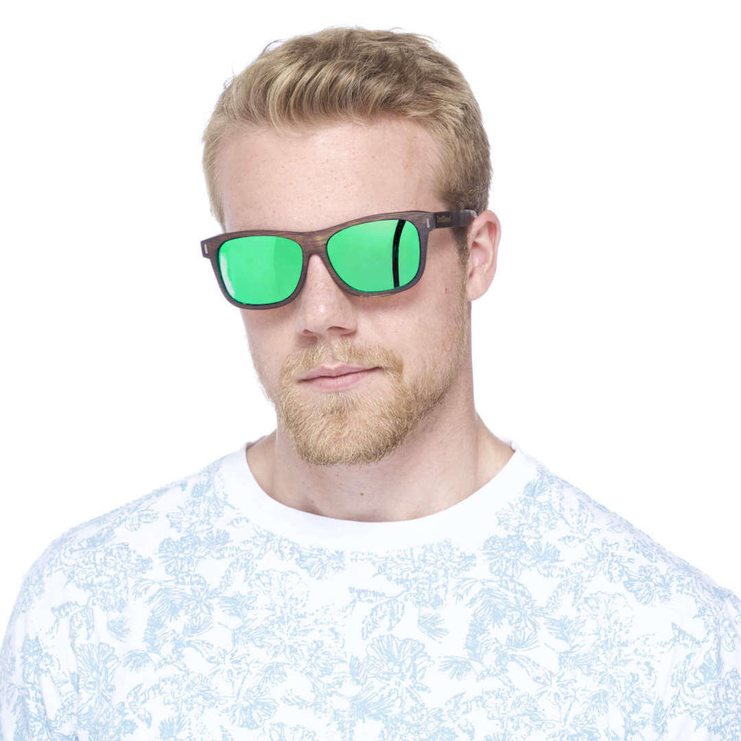 TruWood The Ultimate Mahogany Green Sunglasses