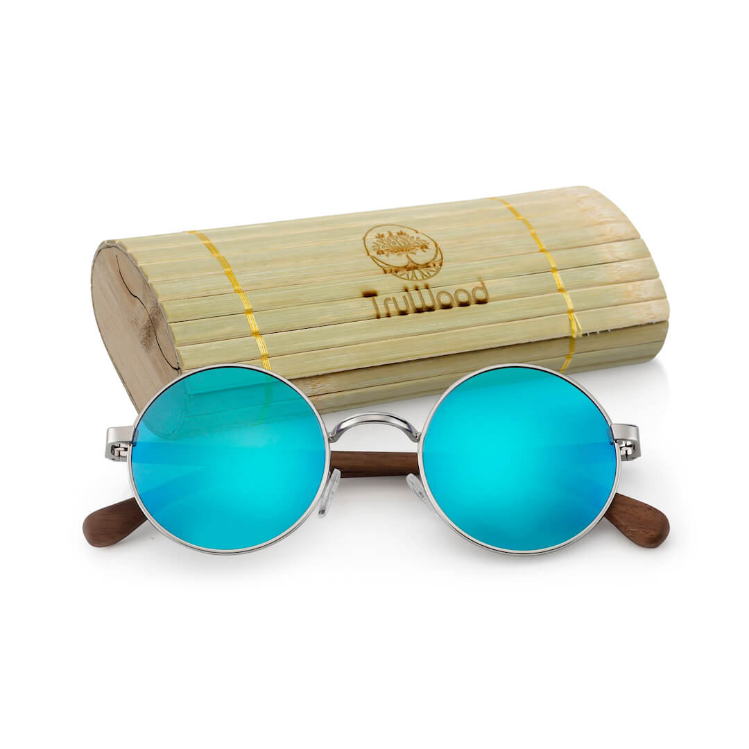 TruWood The Lennon Ice Blue Sunglasses