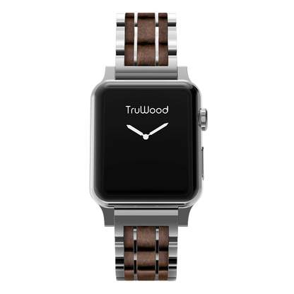 TruWood The Classic Apple Watch Band Silver