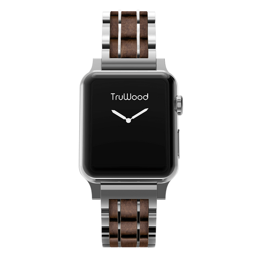 TruWood The Classic Apple Watch Band Silver