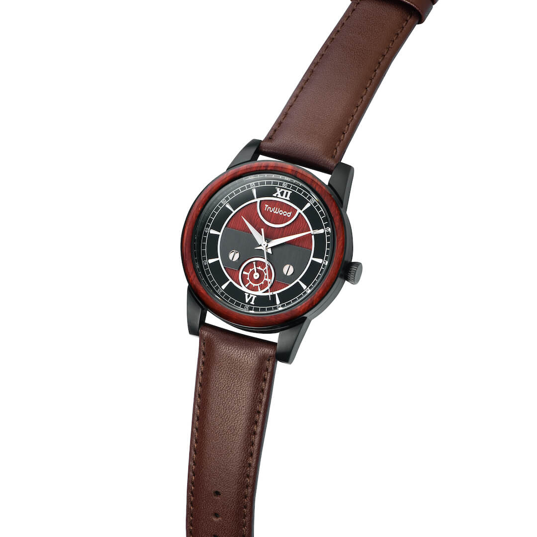 TruWood The Napoleon Leather Strap Watch