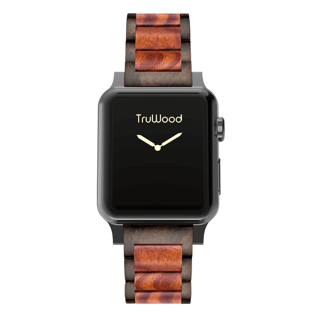 TruWood The Classic Apple Watch Band Red