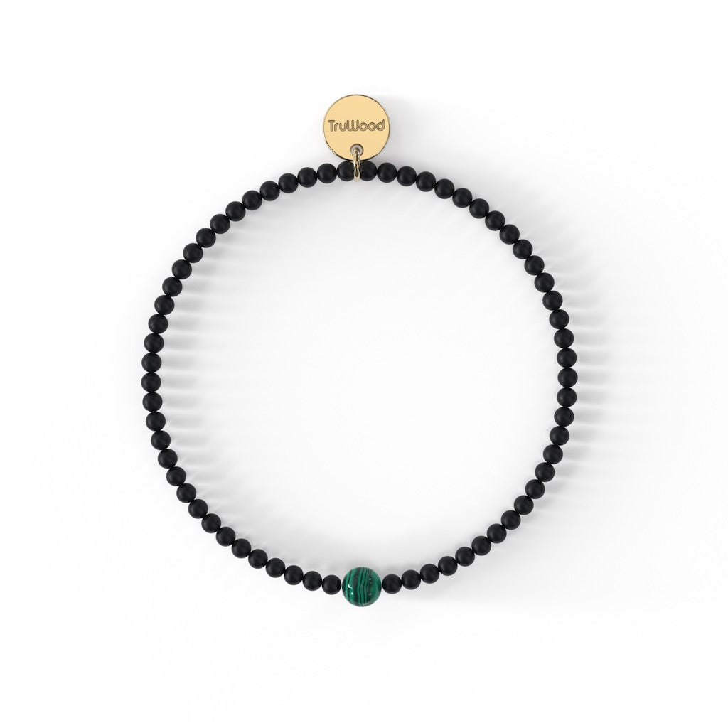 TruWood The Onyx / Malachite Bracelet