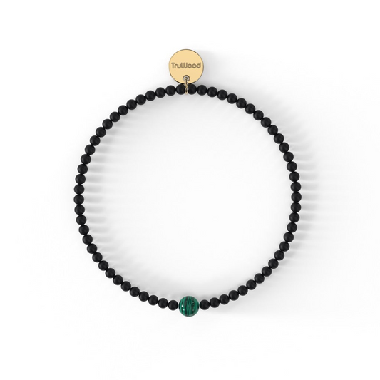 TruWood The Onyx / Malachite Bracelet