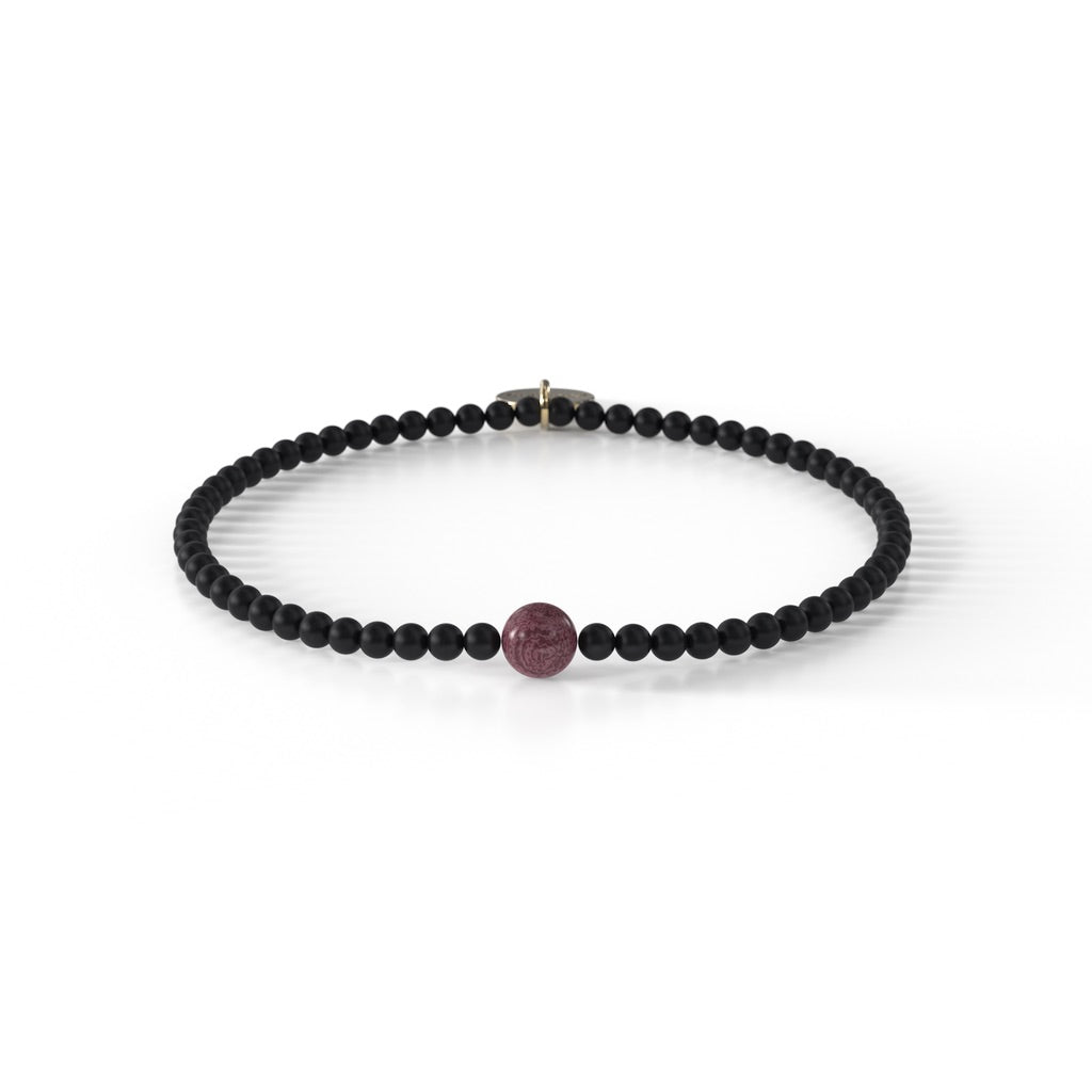 TruWood The Onyx / Violet Bracelet