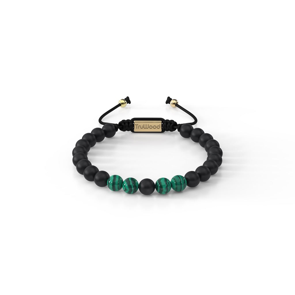 TruWood The Onyx / Malachite Bracelet