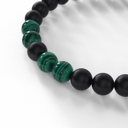 TruWood The Onyx / Malachite Bracelet