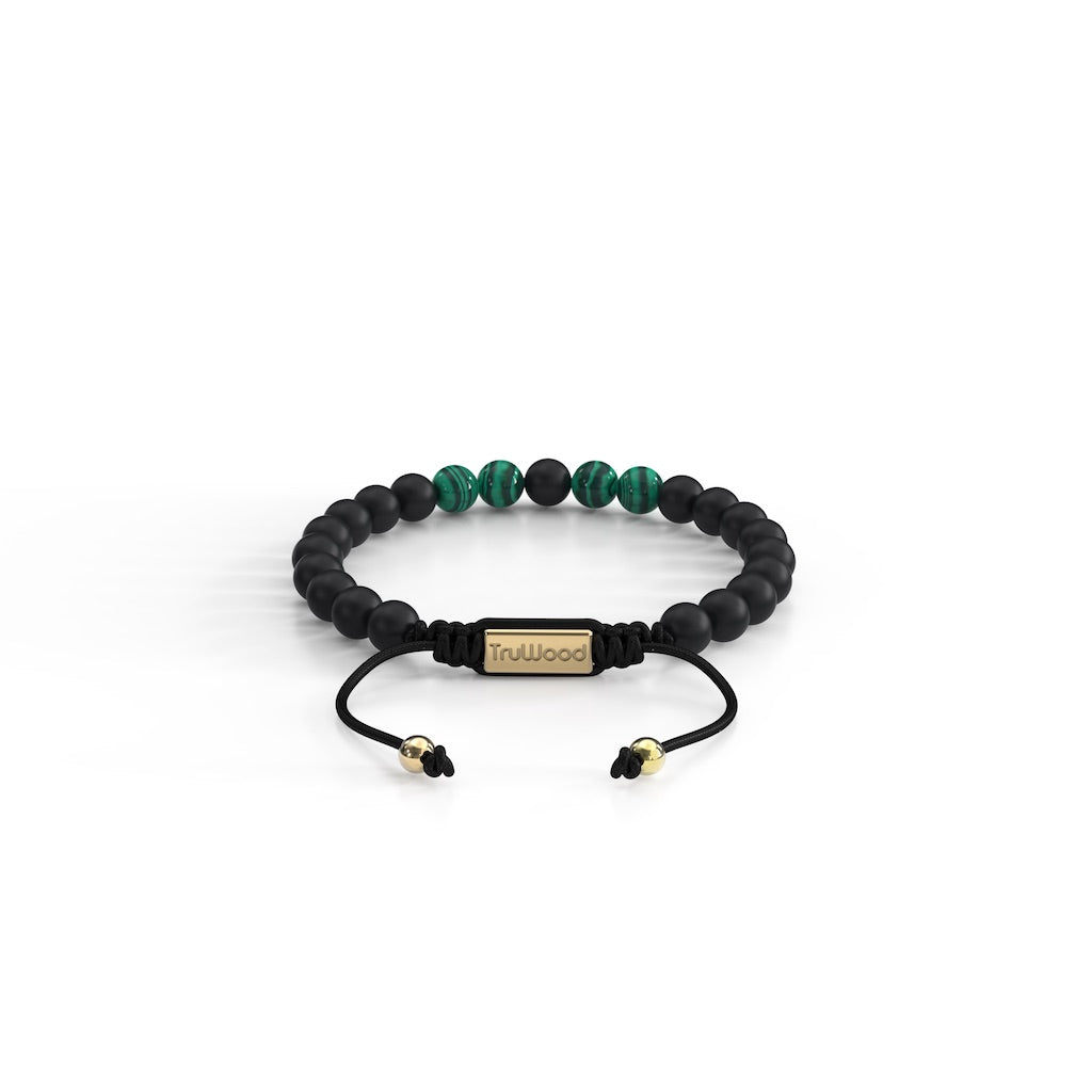 TruWood The Onyx / Malachite Bracelet