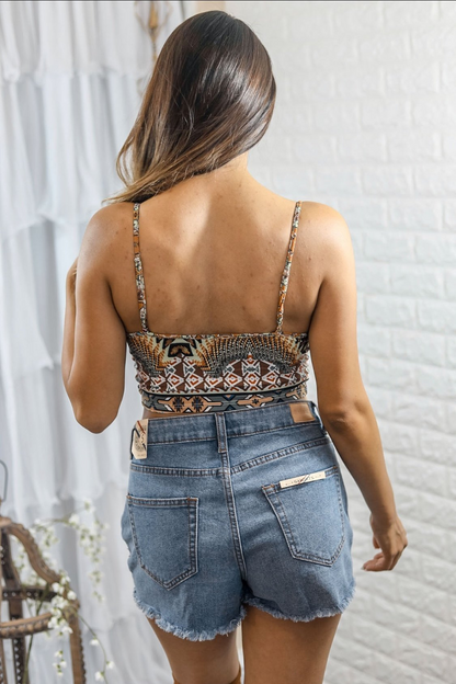 Tie a Knot Tribal Crop Top