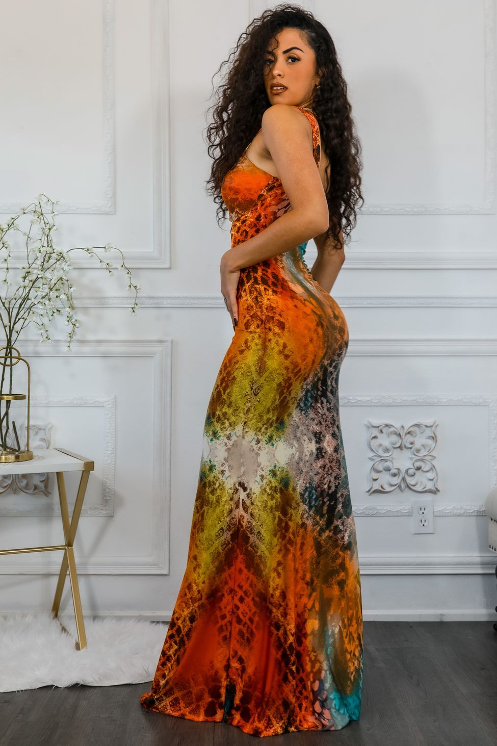 Mingle Around the World Multi Color Maxi Dress