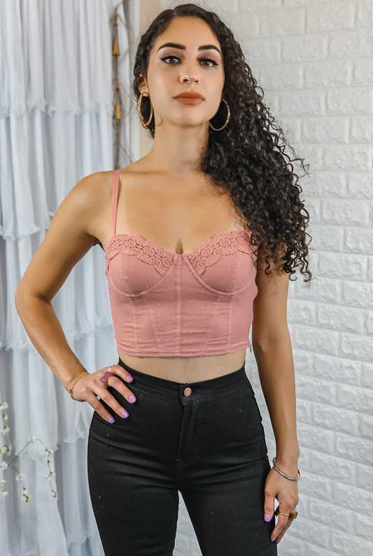 Toya Corset Style Crop Top