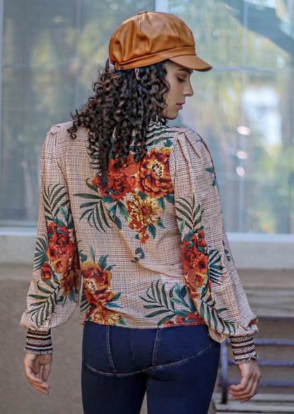 Lush Tropical Floral Top