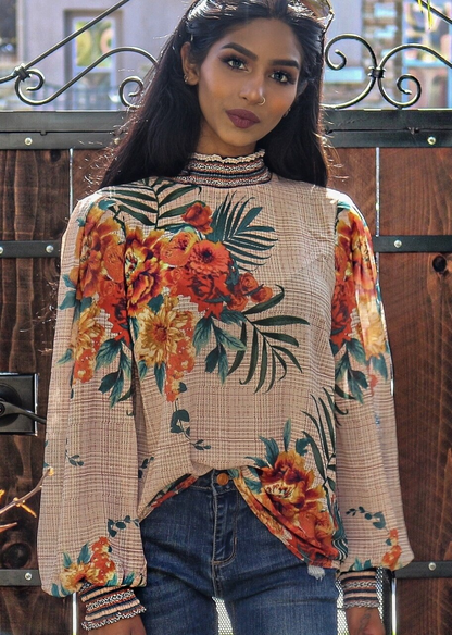 Lush Tropical Floral Top