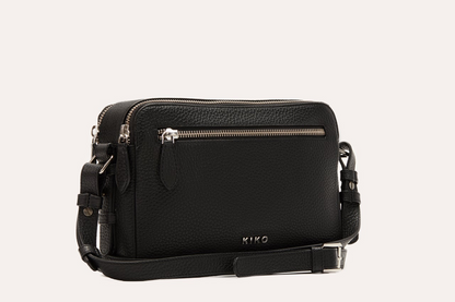 Kiko Genuine Pebble Leather Classic Crossbody Bag - Timeless Elegance Meets Functional Design