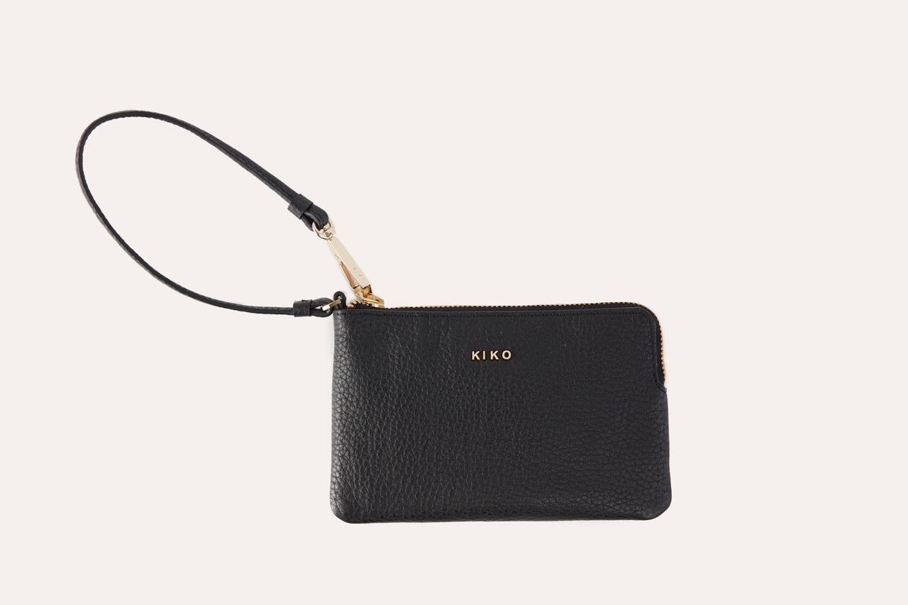 Kiko Genuine Pebble Leather Small Wristlet - The Essence of Minimalist Elegance