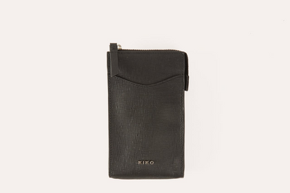 Kiko Genuine Saffiano Leather Crossbody Phone Wallet - A Fusion of Elegance and Practicality