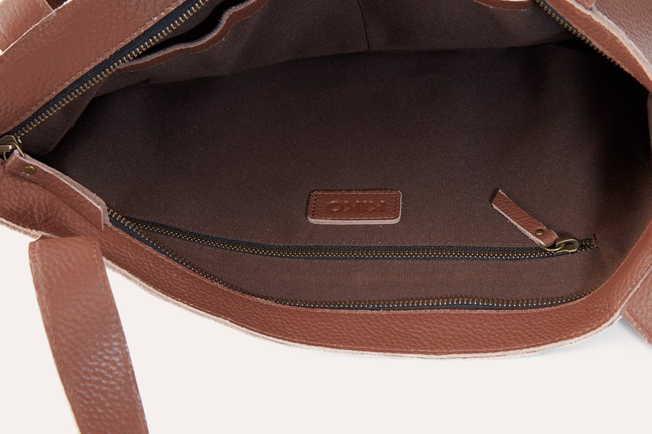 Kiko Genuine Leather On The Go Tote - Your Stylish Companion for Everyday Adventures