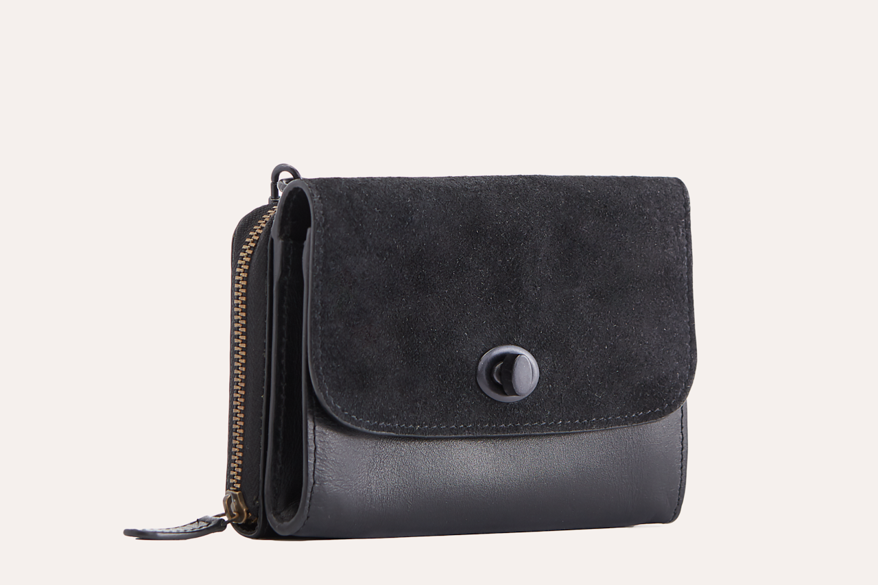 Kiko Genuine Leather and Suede Two-Tone Crossbody Bag - A Masterpiece of Elegance and Functionality