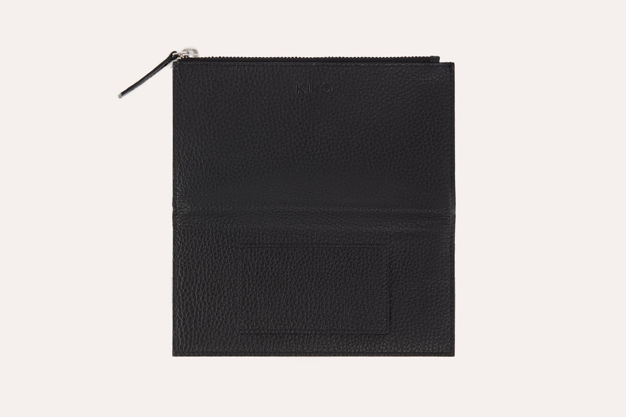 Kiko Genuine Pebble Leather Top Zip Wallet - Where Style Meets Functionality