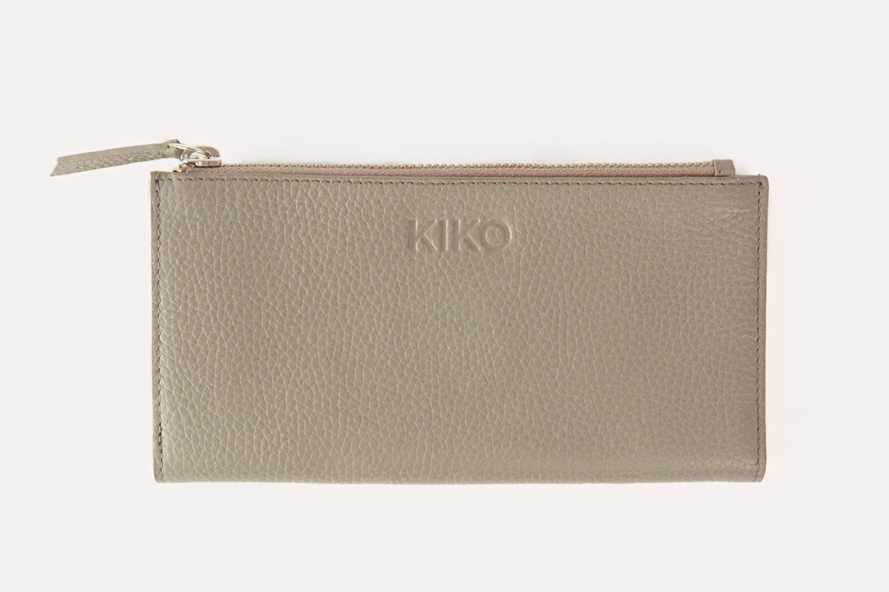 Kiko Genuine Pebble Leather Top Zip Wallet - Where Style Meets Functionality