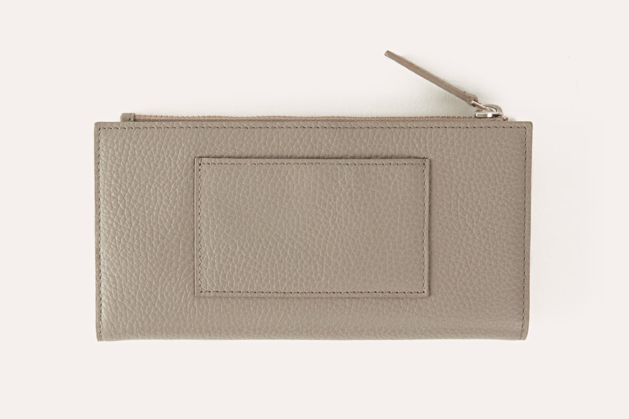 Kiko Genuine Pebble Leather Top Zip Wallet - Where Style Meets Functionality