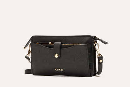 Kiko Genuine Pebble Leather Wallet Crossbody Bag - A Masterpiece of Convenience and Style