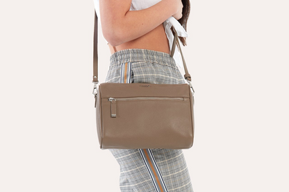 Perfect Genuine Pebble Leather Crossbody bag: Where Elegance Meets Practicality