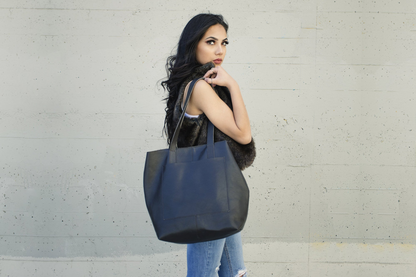 Top grain cowhide pebble leather Journalist Tote - A Symphony of Style and Functionality