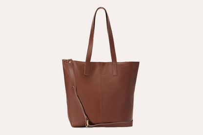 Top grain cowhide pebble leather Journalist Tote - A Symphony of Style and Functionality