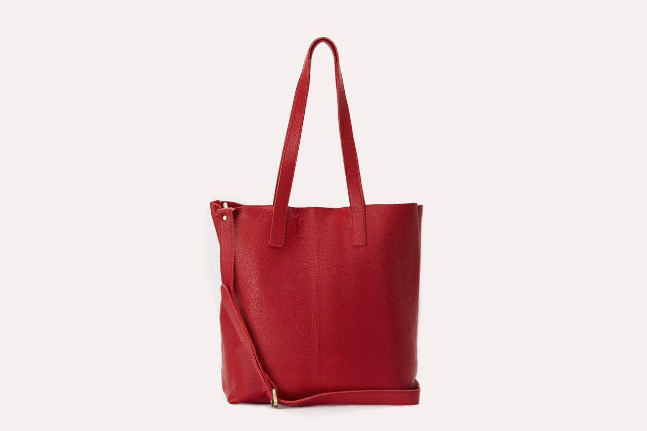 Top grain cowhide pebble leather Journalist Tote - A Symphony of Style and Functionality