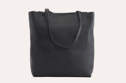 Kiko Genuine Pebble Leather Double Zip Tote - A Fusion of Style and Function