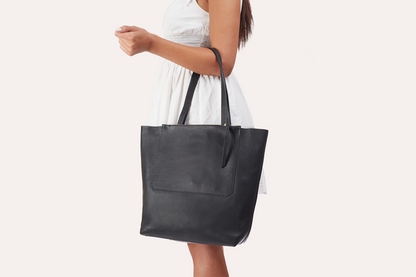 Kiko Genuine Pebble Leather Double Zip Tote - A Fusion of Style and Function