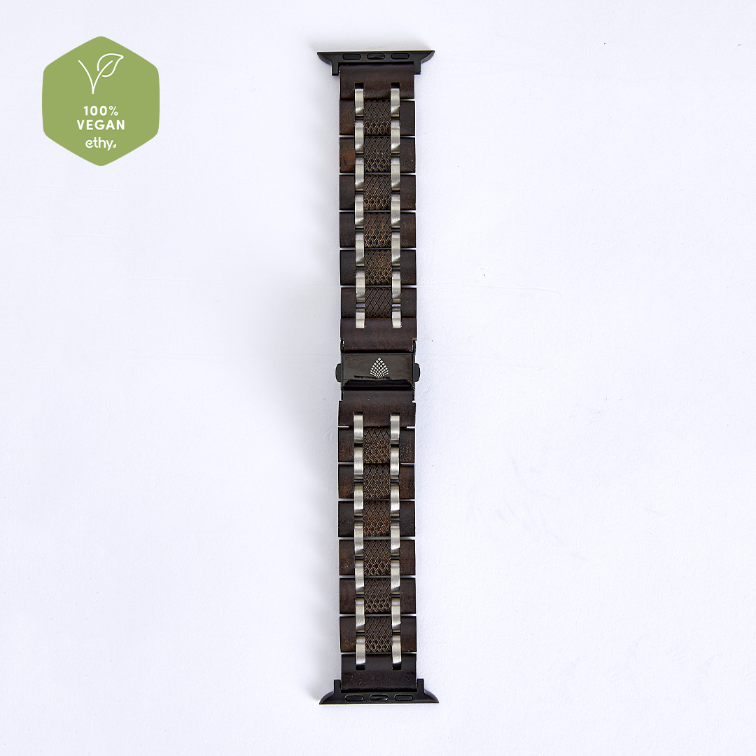 The Ebony: Vegan Apple Watch Strap