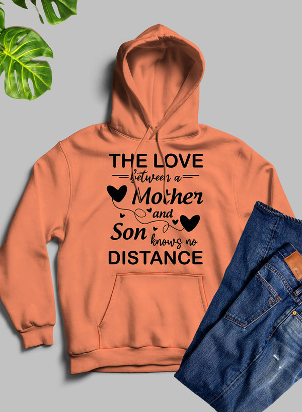 The Love Between A Mother And Son Knows No Distance Hoodie - Meticulously Crafted Heavy Weight High-Quality Fleece