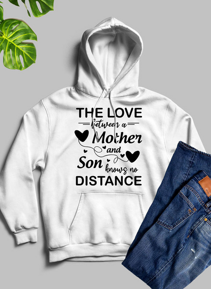 The Love Between A Mother And Son Knows No Distance Hoodie - Meticulously Crafted Heavy Weight High-Quality Fleece