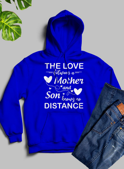 The Love Between A Mother And Son Knows No Distance Hoodie - Meticulously Crafted Heavy Weight High-Quality Fleece