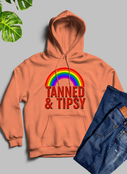 Tanned & Tipsy Hoodie - Meticulously Crafted Heavy Weight High-Quality Fleece