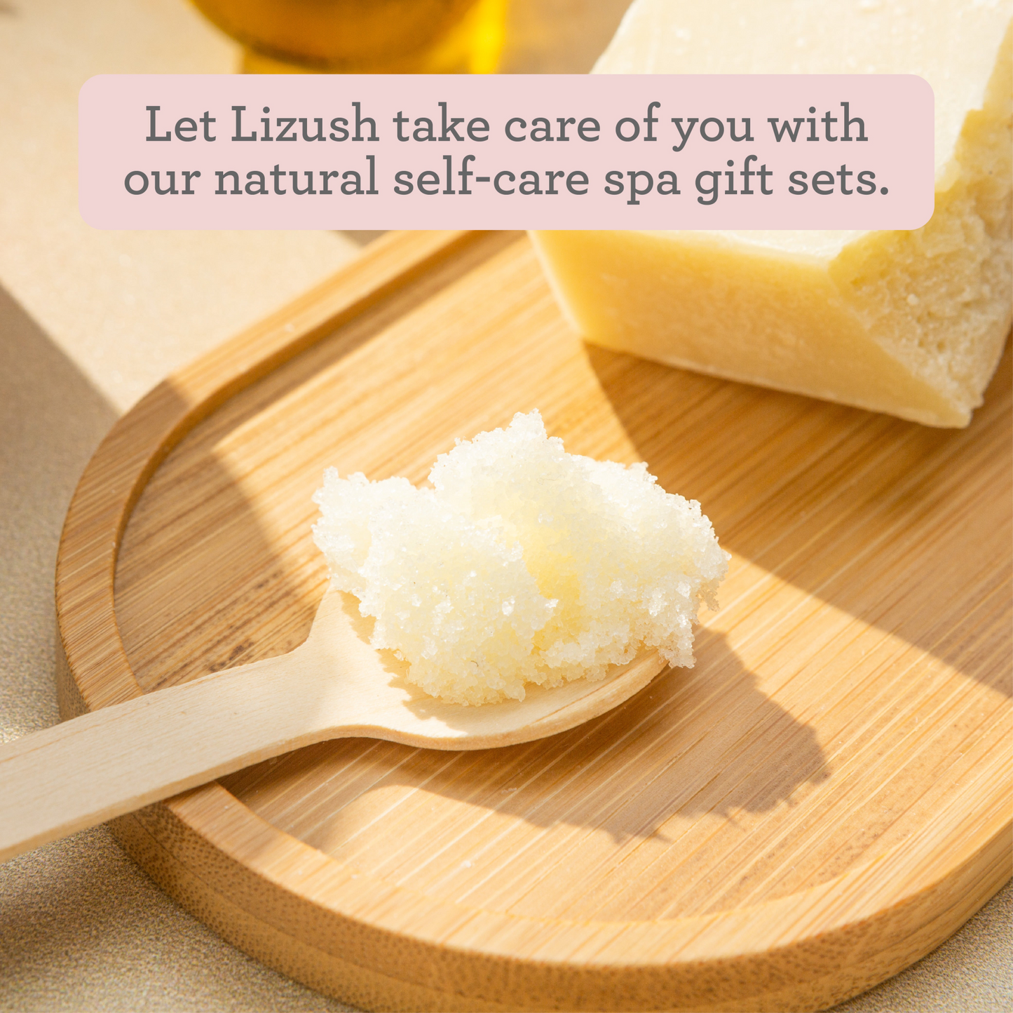 Lizush Reviving set with Grapefruit shea butter and Body scrub